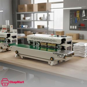 دستگاه دوخت ریلی پلاستیک افقی